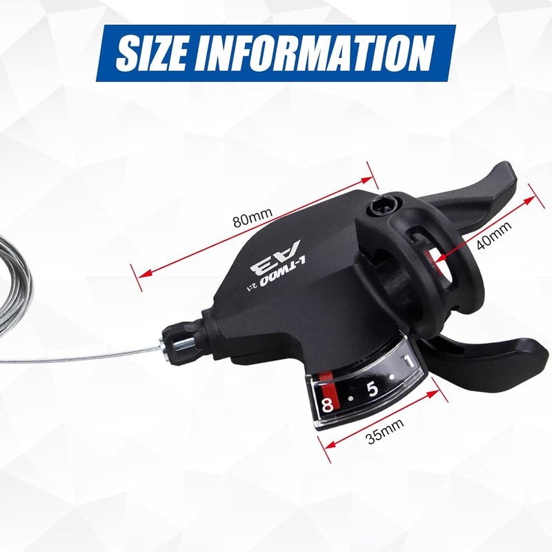 WEEROCK Bike Shifter Lever 8 Speeds Right Thumb Gear Shift Lever for Mountain Bicycle - Image 2
